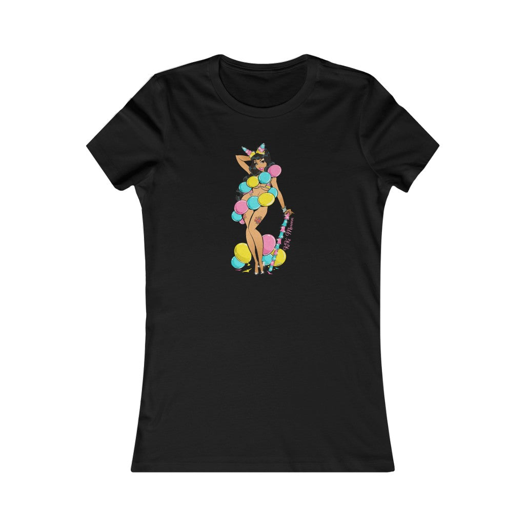 KiKi Maroon Piñata Pinup Slim Tee